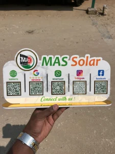 Five QR Code Standee