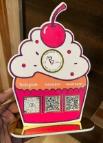 Dessert Shop QR Standee