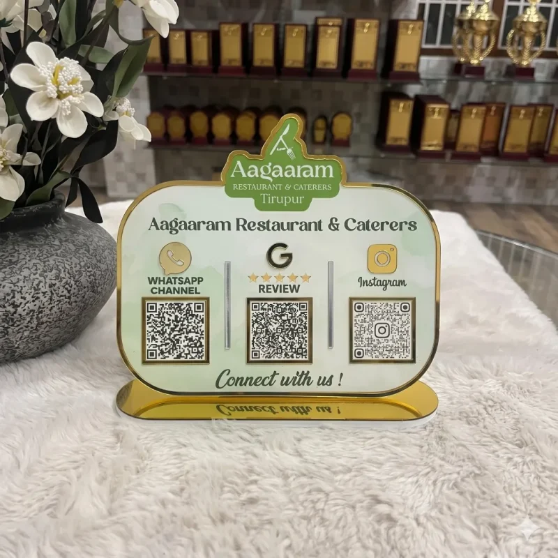 Three QR Standee – Rockow Creatives